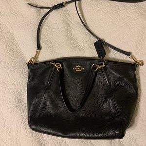 Black Coach crossbody bag